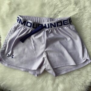 Under Armour Youth Girls Lavender HeatGear Athletic Shorts Size M YMD